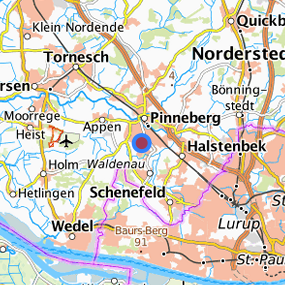 Lage in der gesuchten Region 