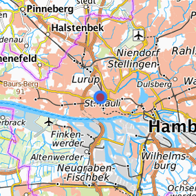 Lage in der gesuchten Region 