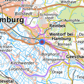 Lage in der gesuchten Region 