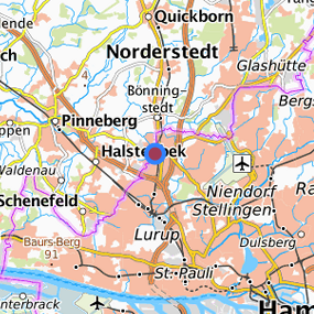 Lage in der gesuchten Region 