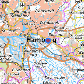 Lage in der gesuchten Region 