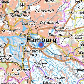 Lage in der gesuchten Region 