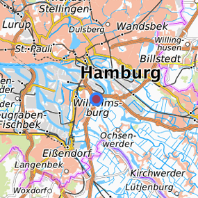 Lage in der gesuchten Region 