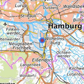 Lage in der gesuchten Region 