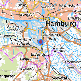 Lage in der gesuchten Region 