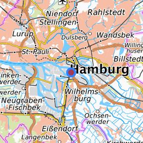 Lage in der gesuchten Region 