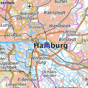 Location in the requested region 