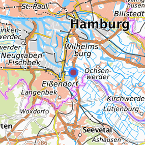 Lage in der gesuchten Region 