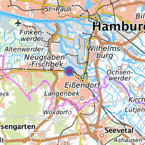 Lage in der gesuchten Region 