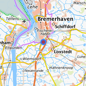 Location in the requested region 