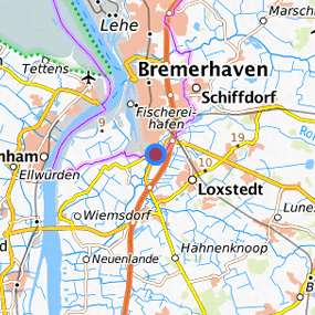 Location in the requested region 