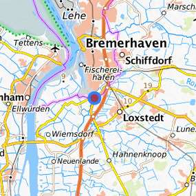 Location in the requested region 