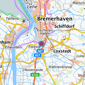 Location in the requested region 