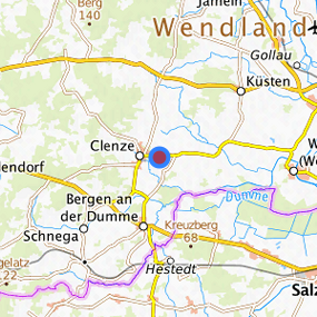 Lage in der gesuchten Region 