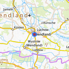 Lage in der gesuchten Region 