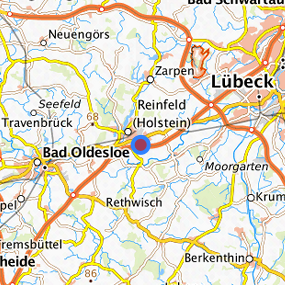 Lage in der gesuchten Region 