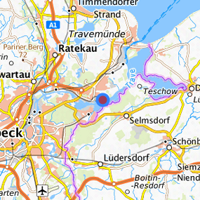 Lage in der gesuchten Region 