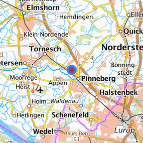 Lage in der gesuchten Region 