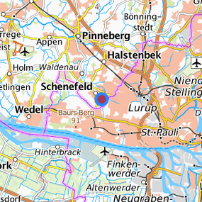 Lage in der gesuchten Region 