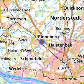 Location in the requested region 