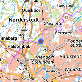 Location in the requested region 