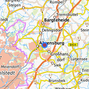 Lage in der gesuchten Region 