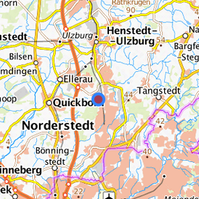 Lage in der gesuchten Region 