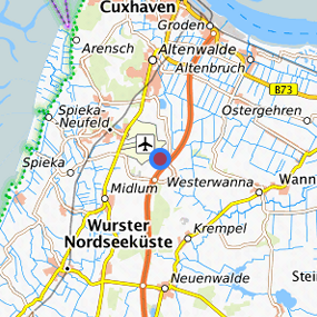 Lage in der gesuchten Region 