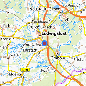 Lage in der gesuchten Region 