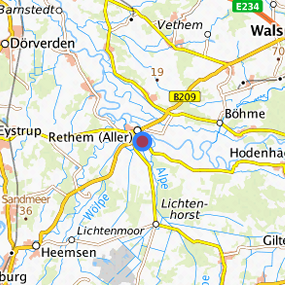 Lage in der gesuchten Region 