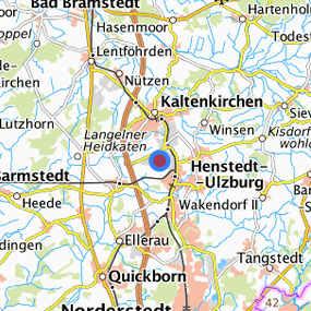 Lage in der gesuchten Region 