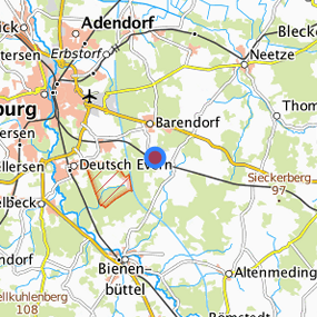 Lage in der gesuchten Region 