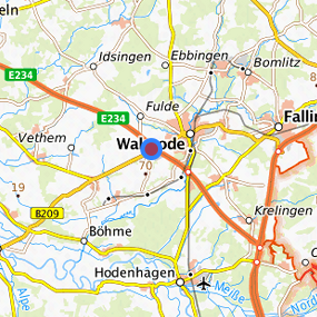 Lage in der gesuchten Region 