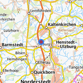 Lage in der gesuchten Region 