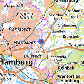 Location in the requested region 