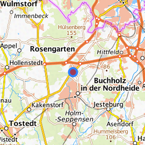 Lage in der gesuchten Region 