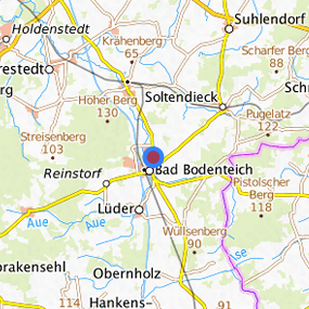 Lage in der gesuchten Region 