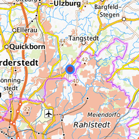 Lage in der gesuchten Region 