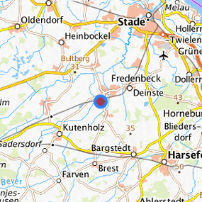 Lage in der gesuchten Region 