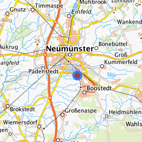 Lage in der gesuchten Region 