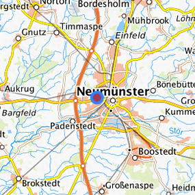 Lage in der gesuchten Region 