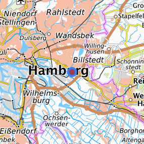 Location in the requested region 