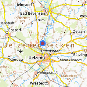 Lage in der gesuchten Region 