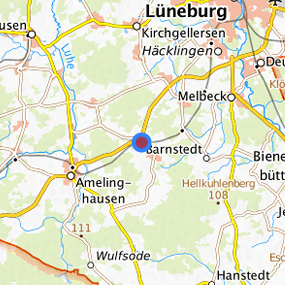 Lage in der gesuchten Region 