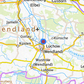 Lage in der gesuchten Region 