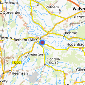 Lage in der gesuchten Region 