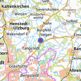 Lage in der gesuchten Region 