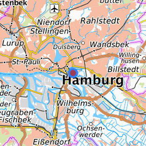 Lage in der gesuchten Region 