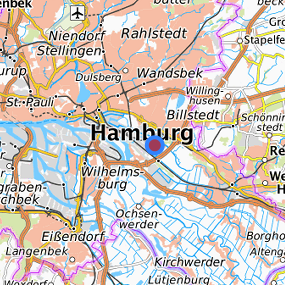Lage in der gesuchten Region 