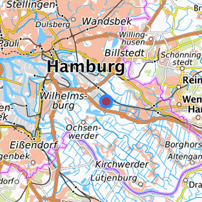 Lage in der gesuchten Region 